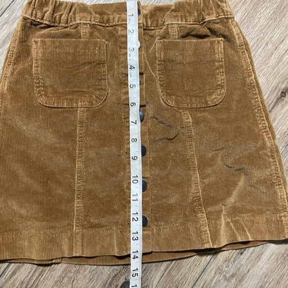 BRANDY Melville Button Front Corduroy Mini Skirt OS - Picture 8 of 10